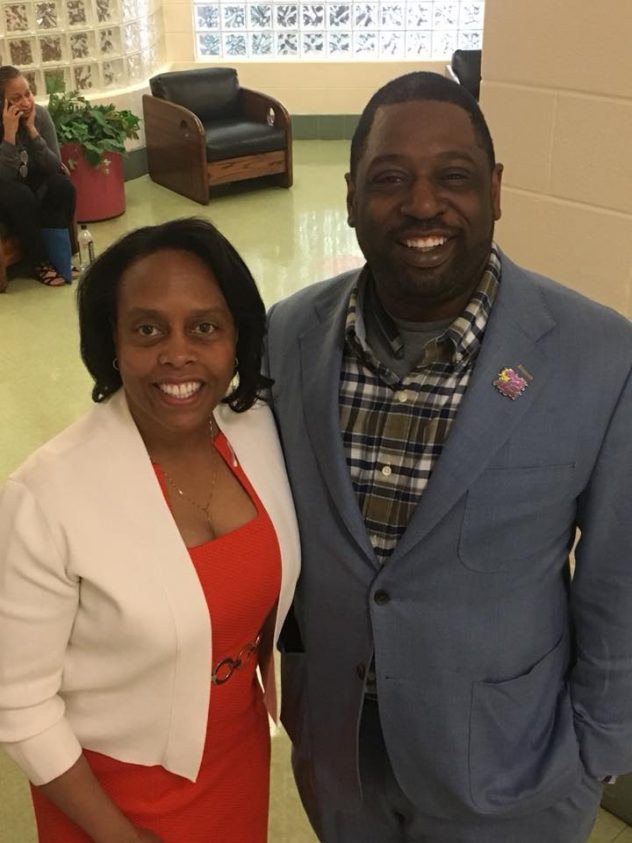 Cassandra Kirk with Marvin Arrington, Jr.'s  at the 2018 Black Girl Magic ATL